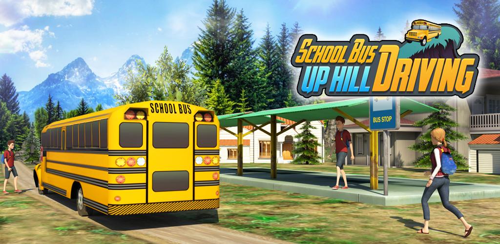 School Bus: Up Hill Driving游戏截图