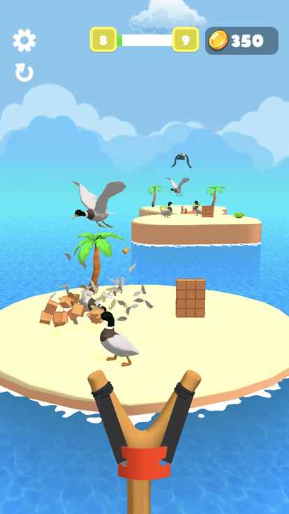 Slingshot 3D - Bird Hunt游戏截图