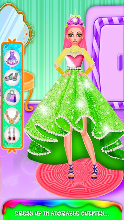Unicorn Princess Makeover DIY游戏截图