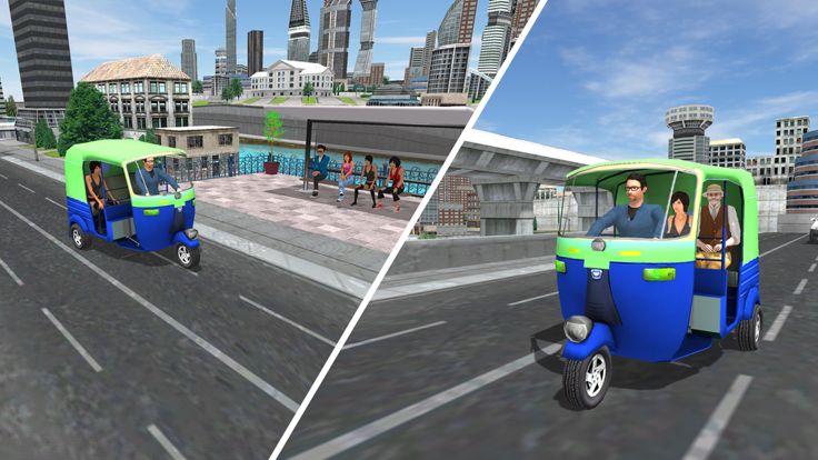 Tuk Tuk Auto Rickshaw Driving游戏截图