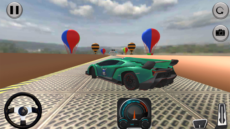 Mega Car Stunts Ramp Car Game游戏截图