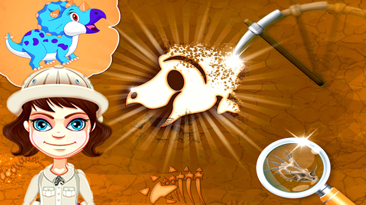 恐龙庄园2-化石拼图游戏恐龙世界游戏截图