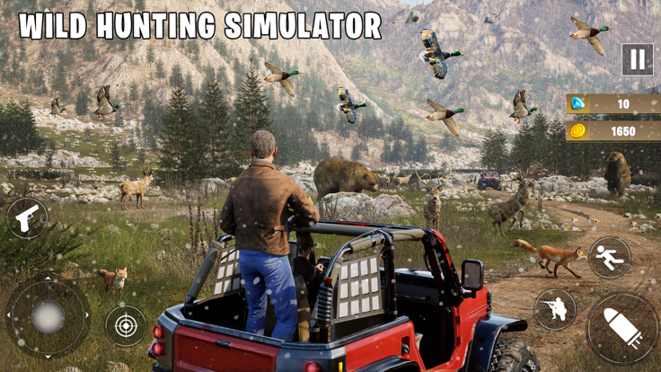 鸭子狩猎 3D：狂野狩猎 Fps 射击游戏游戏截图