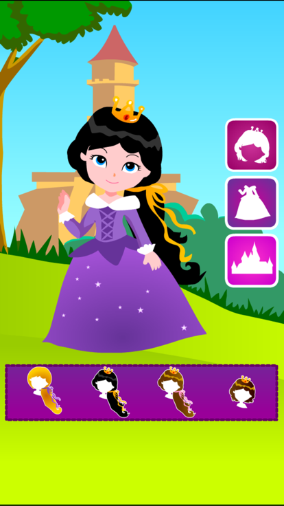 公主换装游戏-儿童公主女生游戏大全游戏截图