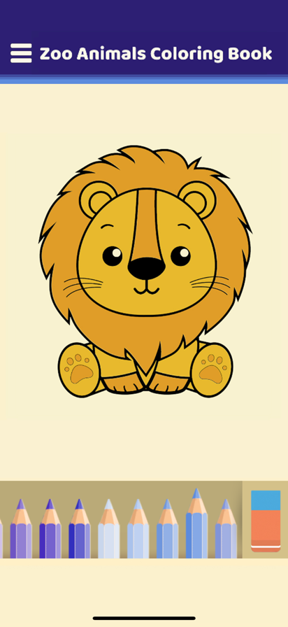 My Zoo Animals Coloring Book游戏截图