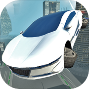 Futuristic Flying Car Drivingicon