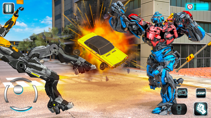 飞行机器人战争:Tron自行车3D游戏截图