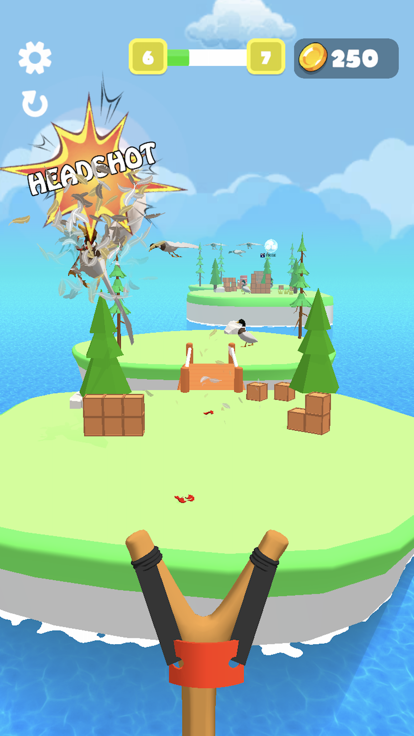 Slingshot 3D - Bird Hunt游戏截图