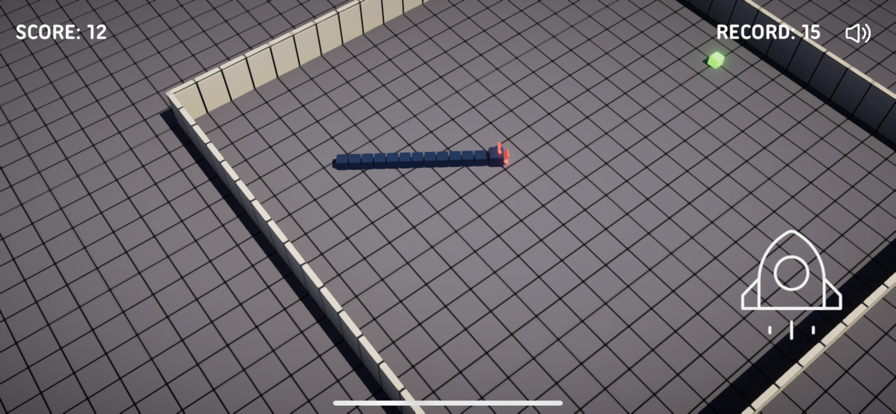 贪吃的方块蛇游戏截图