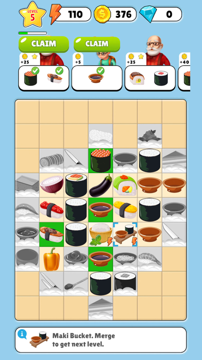 Merge Sushi游戏截图