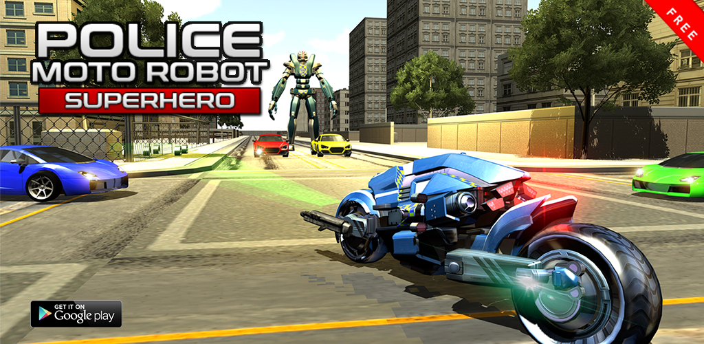 Police Moto Robot Superhero游戏截图