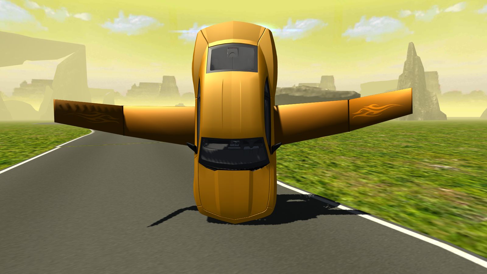 Screenshot of Flying Muscle Car Simulator 3D