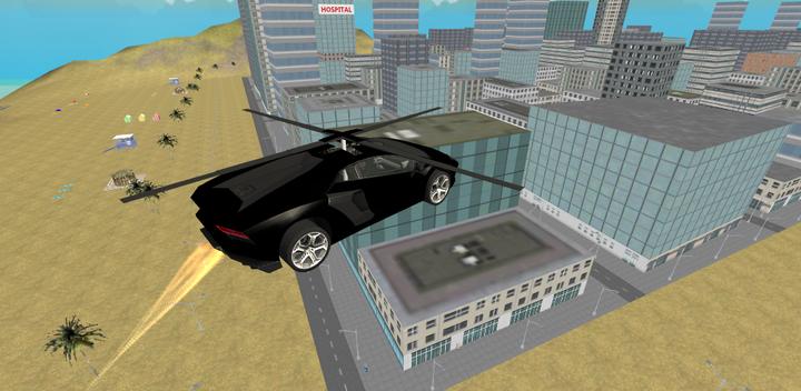 Flying  Helicopter Car 3D Free游戏截图
