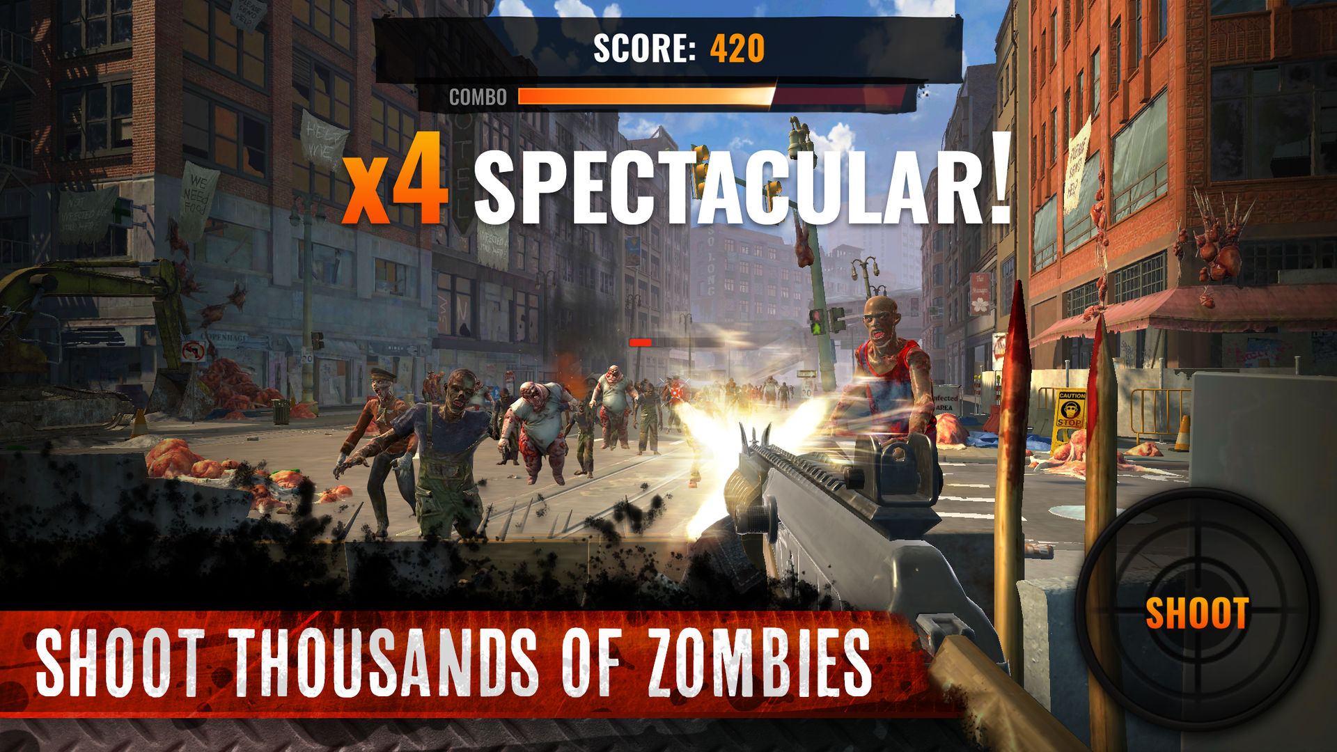Screenshot of Undead Clash: Zombie Games 3D