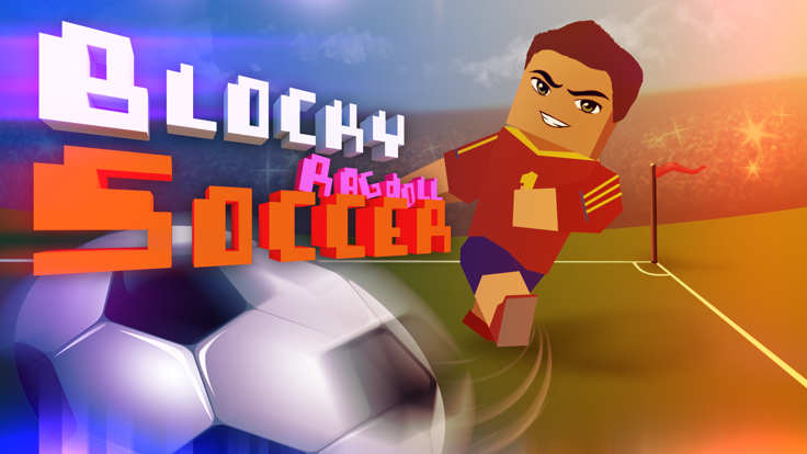 Blocky Ragdoll Soccer - Multi Football Goal Striker & Supper Dream Team 2016 Edition游戏截图