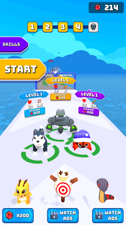 Merge Monsters Run游戏截图