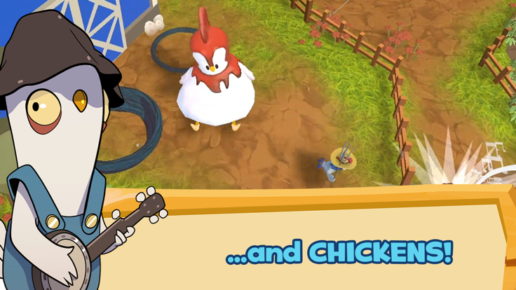 Chubby Chicken: Farm Battle游戏截图