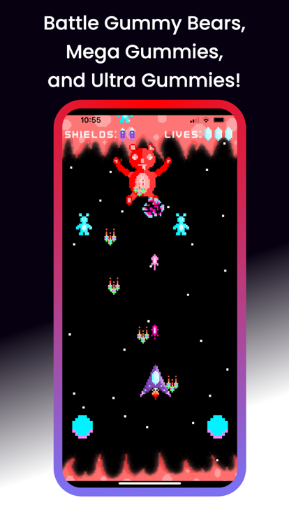 Gummy Bear Invaders游戏截图