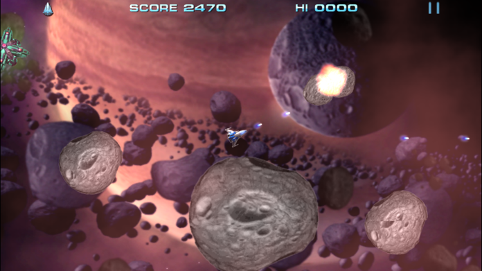 Retro Dust - Classic Arcade Asteroids Vs Invaders游戏截图
