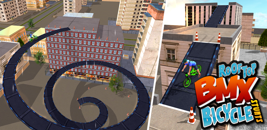 Rooftop BMX Bicycle Stunts游戏截图