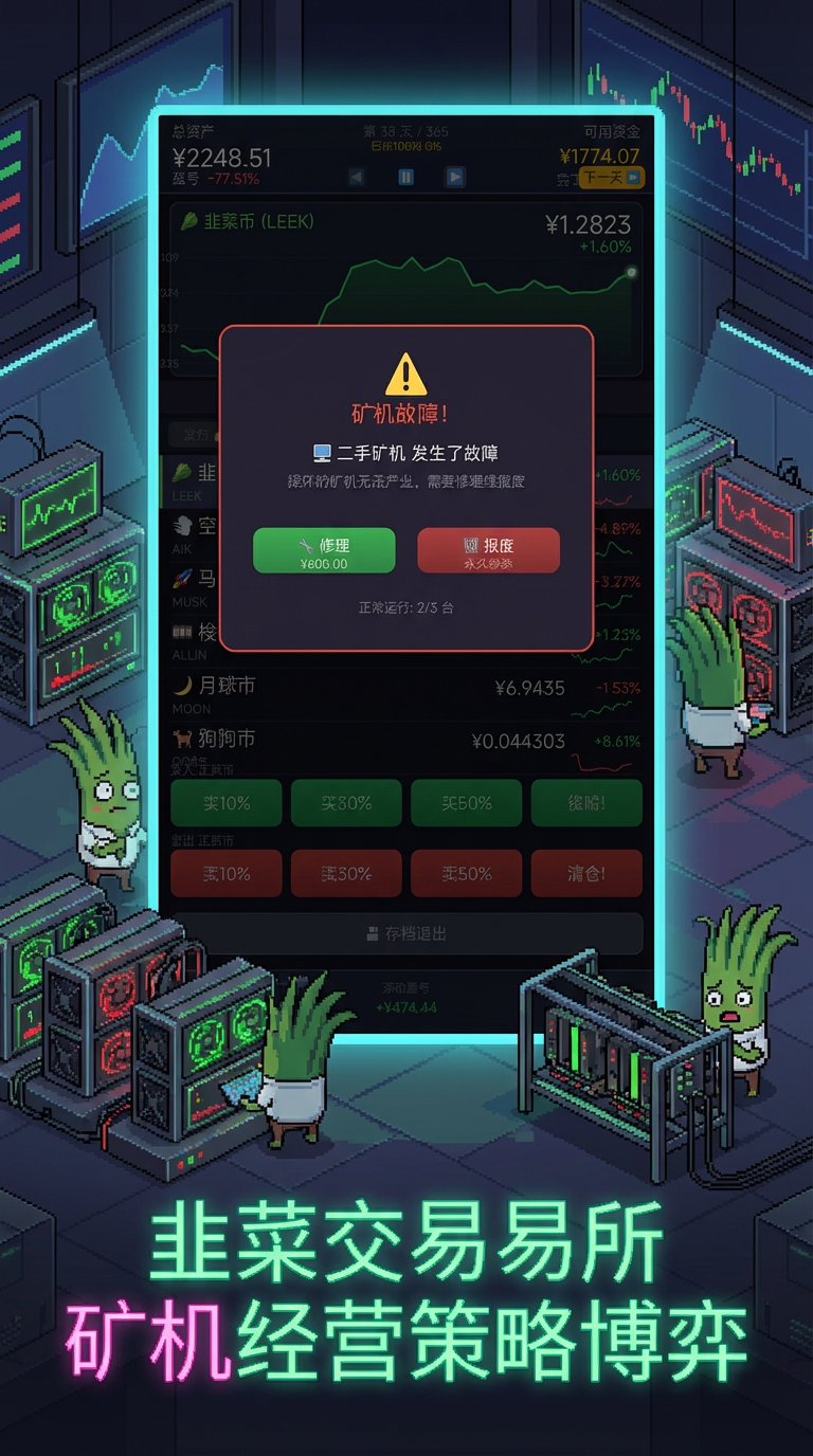 韭菜交易所游戏截图