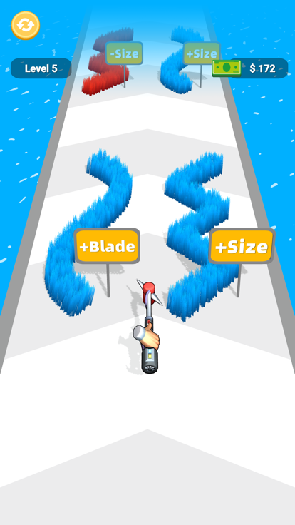 Grass Cutting Run游戏截图