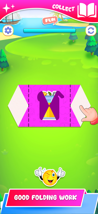 Paper Fold Puzzle Game游戏截图