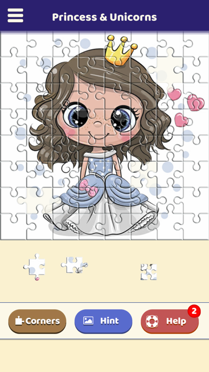 Princess & Unicorns Puzzle游戏截图