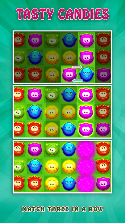Tasty Candies: Match 3 Puzzle游戏截图