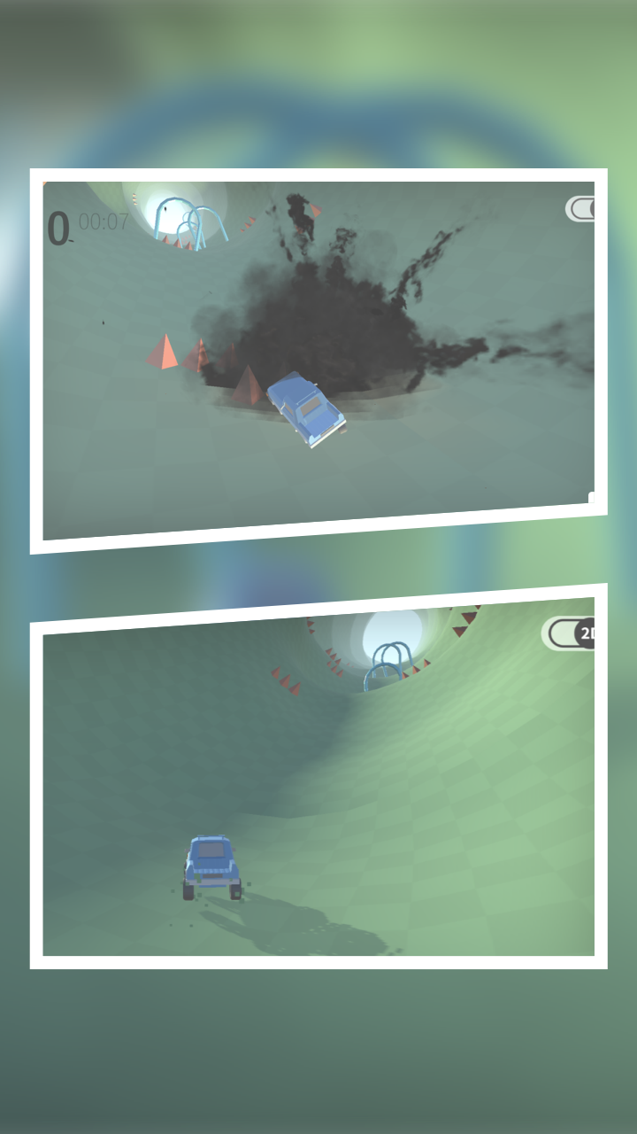 3D隧道赛车游戏截图