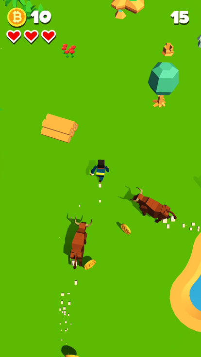 Rodeo Rush - Bull Stampede游戏截图