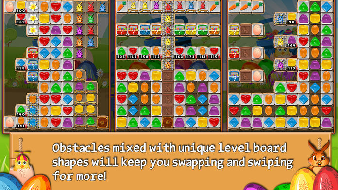 Bunny Drops - Match three puzzle游戏截图
