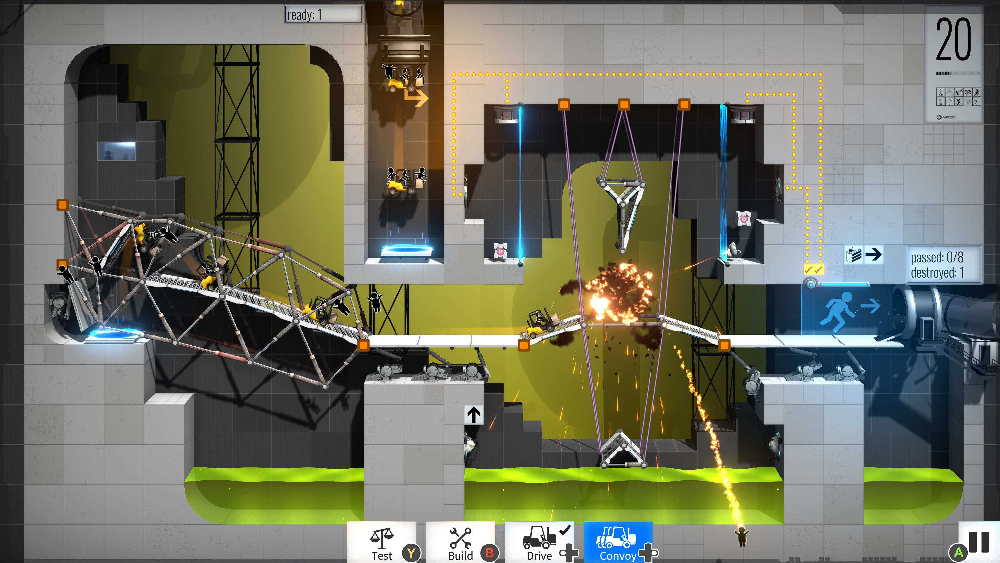 桥梁工程师：传送门（Bridge Constructor: Portal）截图