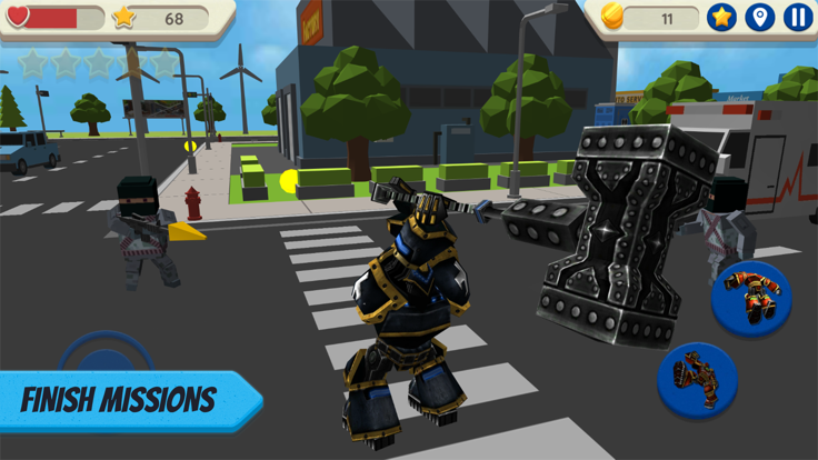 Robot Hero: City Simulator 3D游戏截图