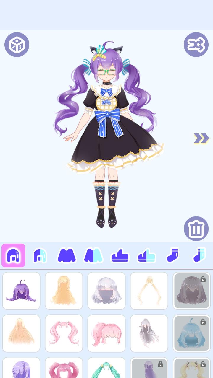 粉彩小萝莉换装游戏截图