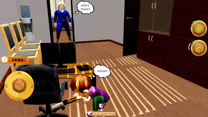 我可怕的奶奶疯狂的令人毛骨悚然的老师恐怖恶作剧游戏：女学生游戏截图