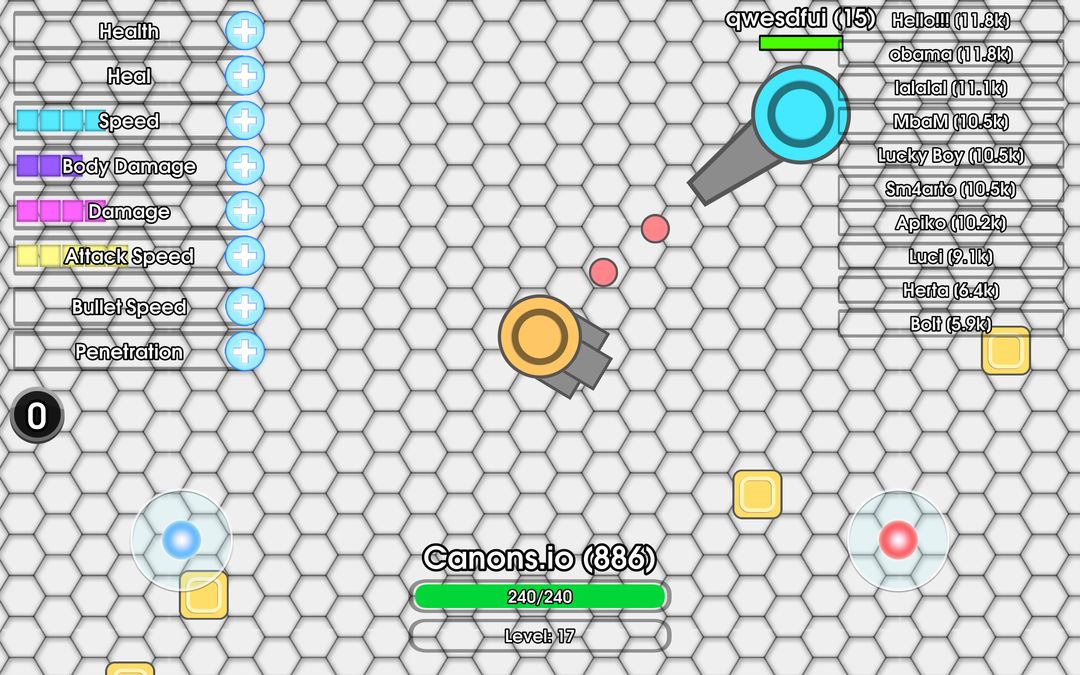 Cannons of diep io游戏截图