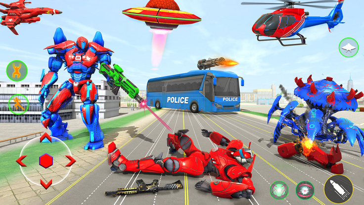 警察机器人改造战争3D游戏截图