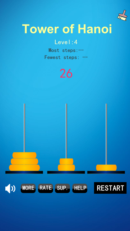 Tower of Hanoi Game Puzzle游戏截图