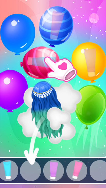 Long Hair Dye Art - Hair Salon游戏截图