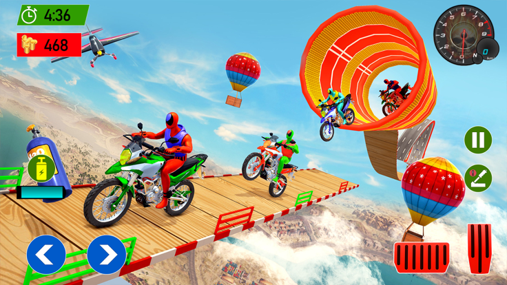 Superhero Bike Racing Games游戏截图