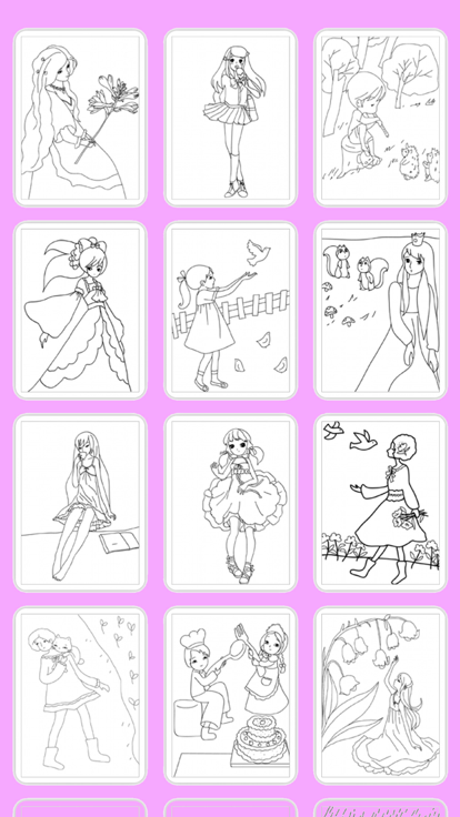 Bejoy 涂色画画本：美丽公主日记游戏截图