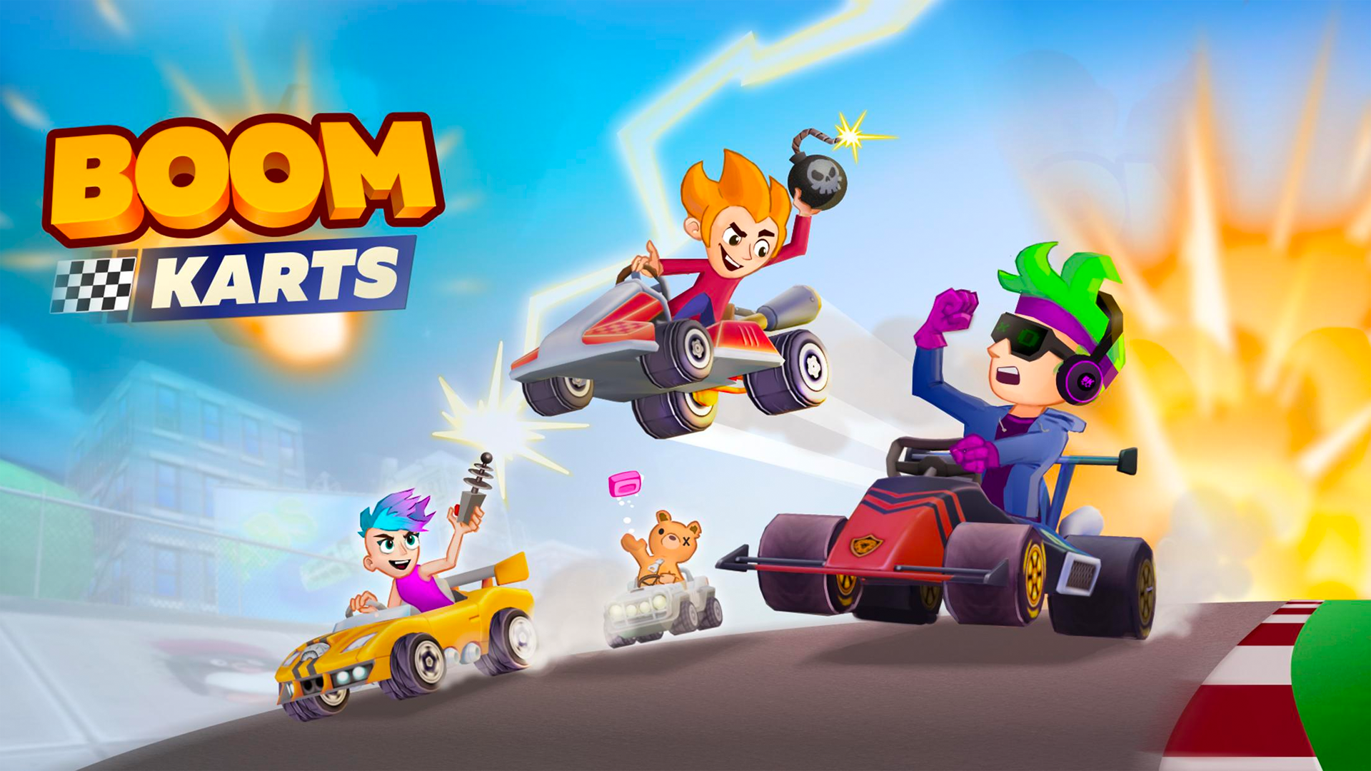 Boom Karts Multiplayer Racing游戏截图