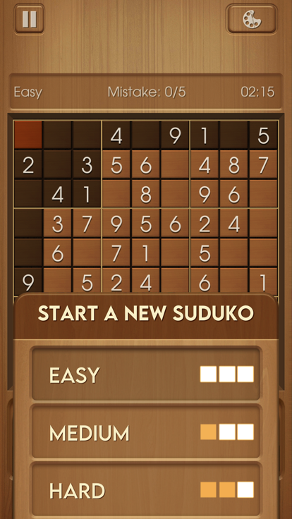 Wood Sudoku游戏截图