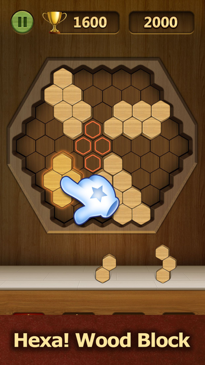 3D Wood Block Puzzle : Hexa!游戏截图