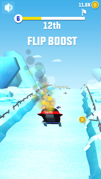 Flippy Snow Rider Race游戏截图