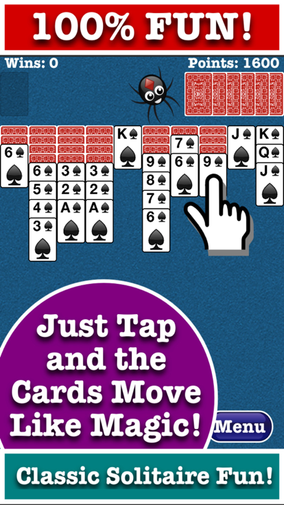 Totally Fun Spider Solitaire!游戏截图