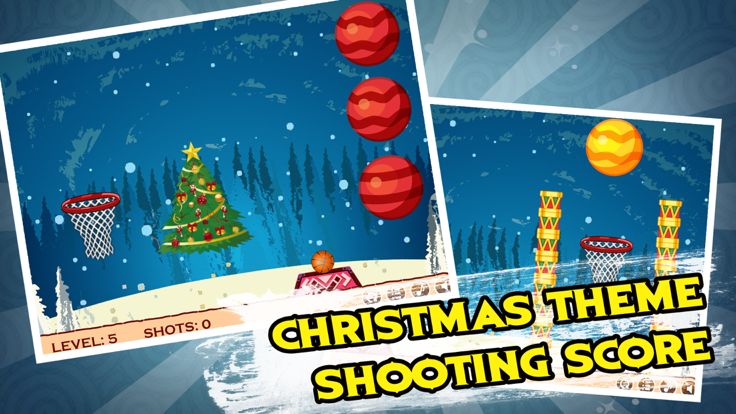 指尖篮球大师:圣诞节投篮机游戏截图