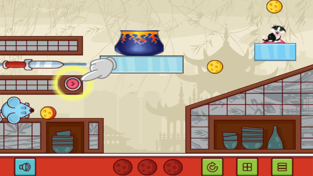 看门猫一起来吃奶酷游戏截图