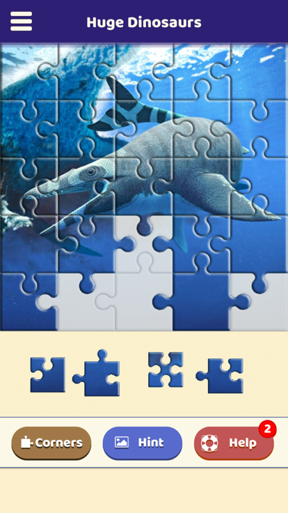 Huge Dinosaurs Puzzle游戏截图